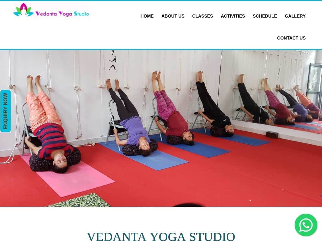 Yoga website designer